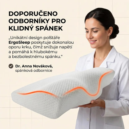 1 + 1 ZDARMA | Ergosleep™ - Jediný polštář ve tvaru U, který vás 100% zbaví bolesti krku, nebo vám vrátíme peníze (s hypoalergenním potahem proti roztočům ZDARMA)