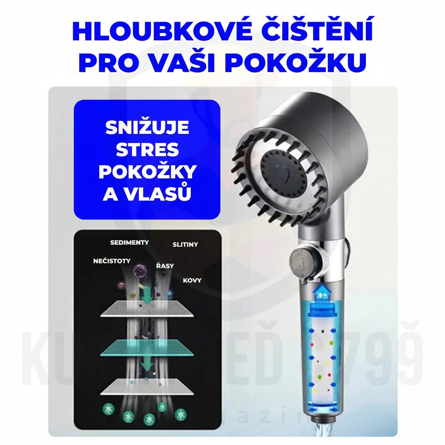 1 + 1 ZDARMA | HYDROLUXE Originál™ - Odstraňuje chlor a vodní kámen ze sprchy. Zvyšuje tlak vody, takže s každým použitím šetří vodu. (Dnes obsahuje 2 další filtry ZDARMA, na celý rok) Snadná a univerzální instalace.