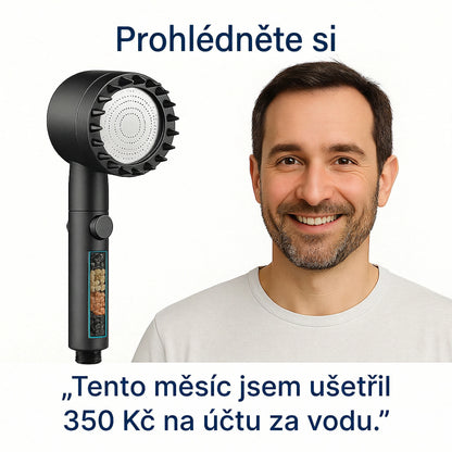 1 + 1 ZDARMA | HYDROLUXE Originál™ - Odstraňuje chlor a vodní kámen ze sprchy. Zvyšuje tlak vody, takže s každým použitím šetří vodu. (Dnes obsahuje 2 další filtry ZDARMA, na celý rok) Snadná a univerzální instalace.