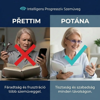 Inteligentní Progresivní Blu Brýle™ – Vidění na blízko, střední vzdálenost i dálku v jedněch brýlích (Nevyžadují dioptrie, obsahují pouzdro a 30DENNÍ ZARUČENOU ZKUŠEBNÍ DOBU)