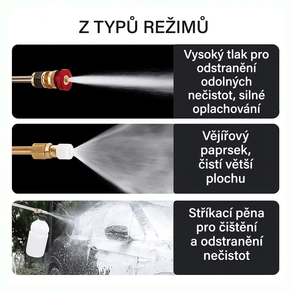 Tlaková myčka WaterJET PRO™ (Dnes +2 položky ZDARMA) + 5 příslušenství v balení