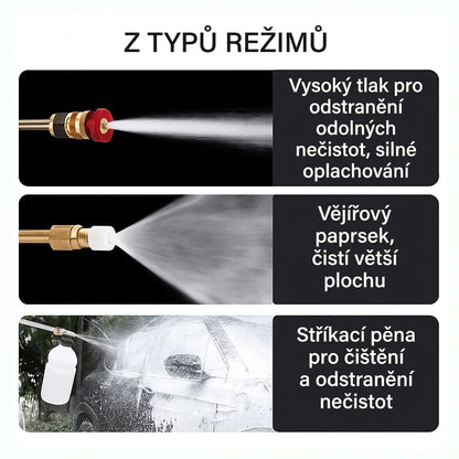 Tlaková myčka WaterJET PRO™ (Dnes +2 položky ZDARMA) + 5 příslušenství v balení