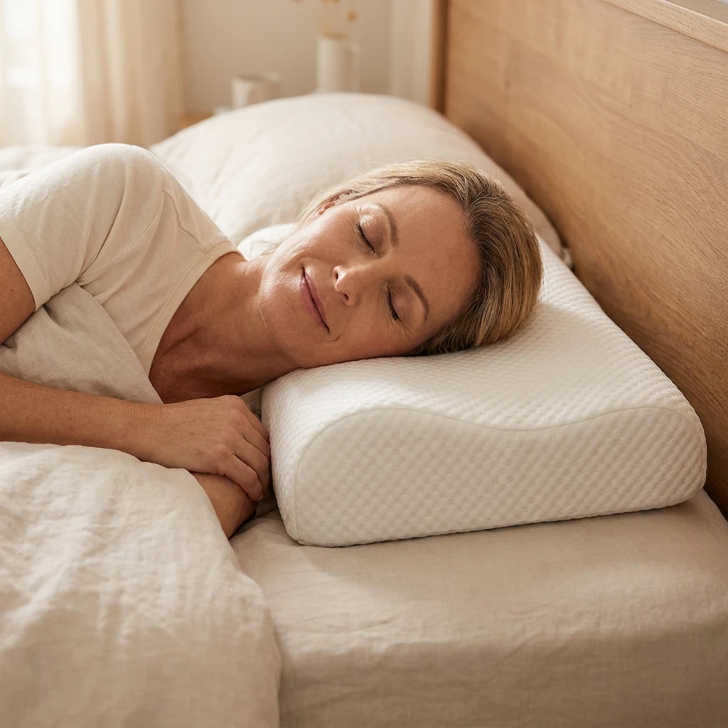 1 + 1 ZDARMA | Ergosleep™ - Jediný polštář ve tvaru U, který vás 100% zbaví bolesti krku, nebo vám vrátíme peníze (s hypoalergenním potahem proti roztočům ZDARMA)